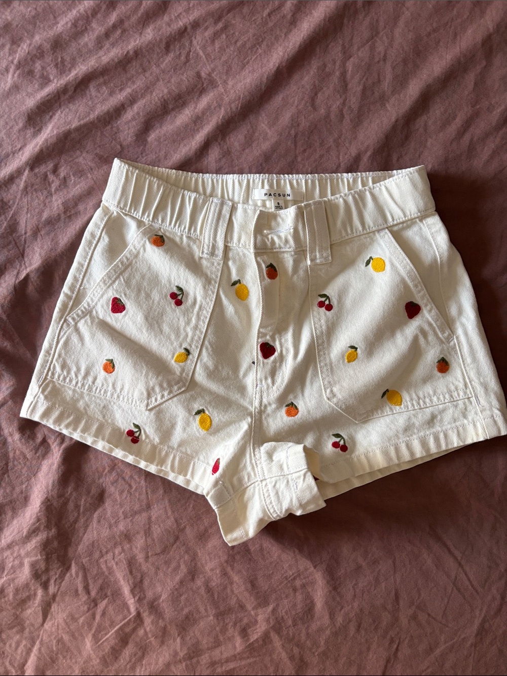 NWOT Pacsun Fruit Denim Shorts size S